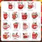 15 Pieces Christmas Diamond Painting Keychain Diamond Painting Ornaments 5D DIY Diamond Painting Keychain Hot Cocoa Christmas Diamond Art Ornaments for Kids Christmas DIY Crafts Family Decor (Cute)